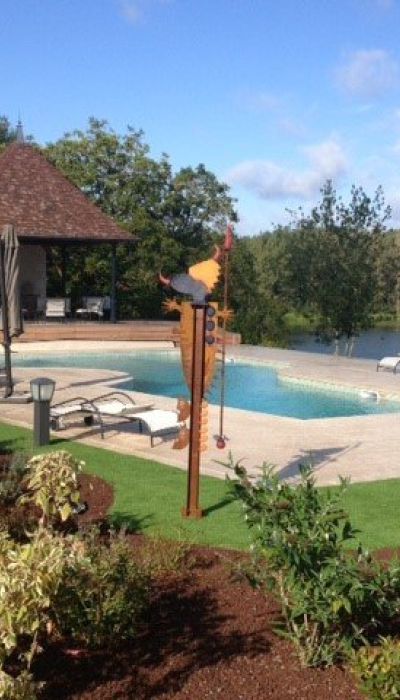 Piscine chez un particulier – piscine et assainissement, S.A. Pinon